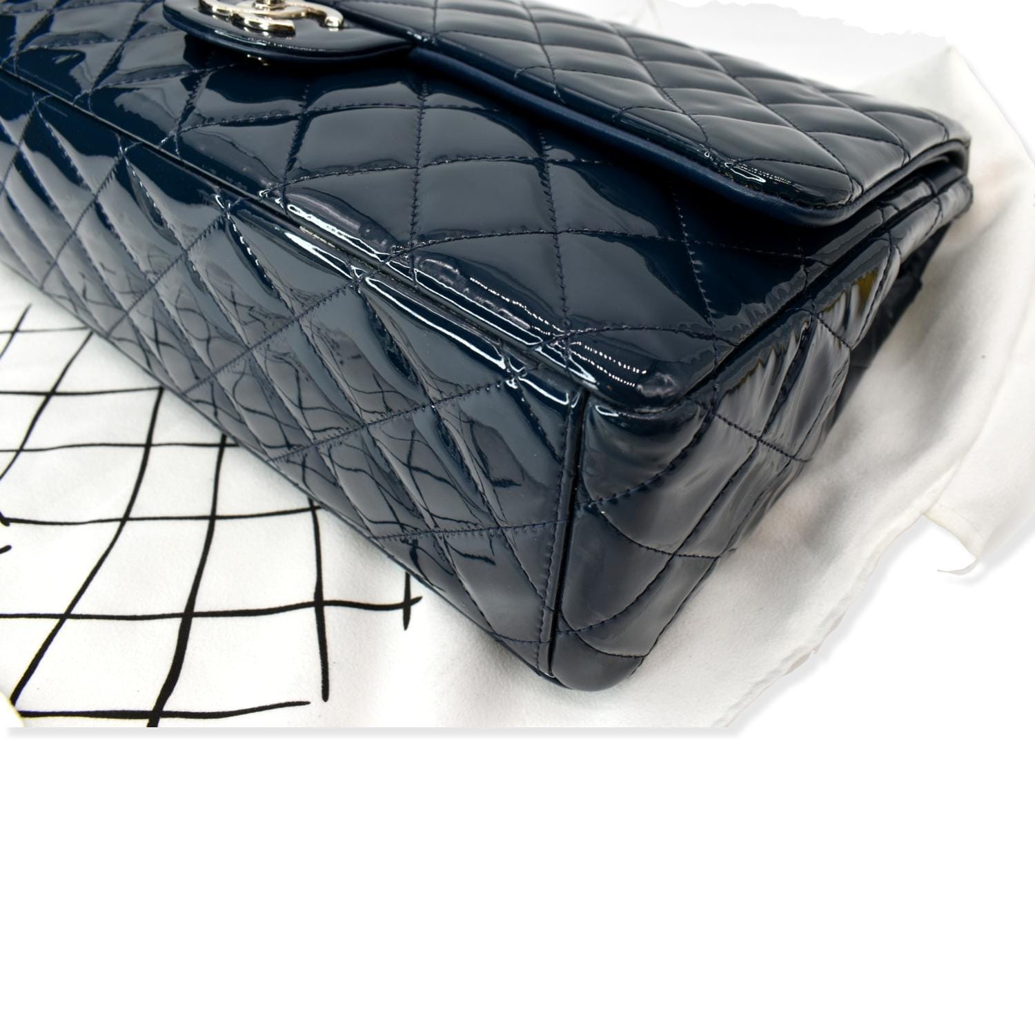 Chanel Classic Maxi Double Flap Quilted New 1:1 Rep Leather Shoulder Bag Marine