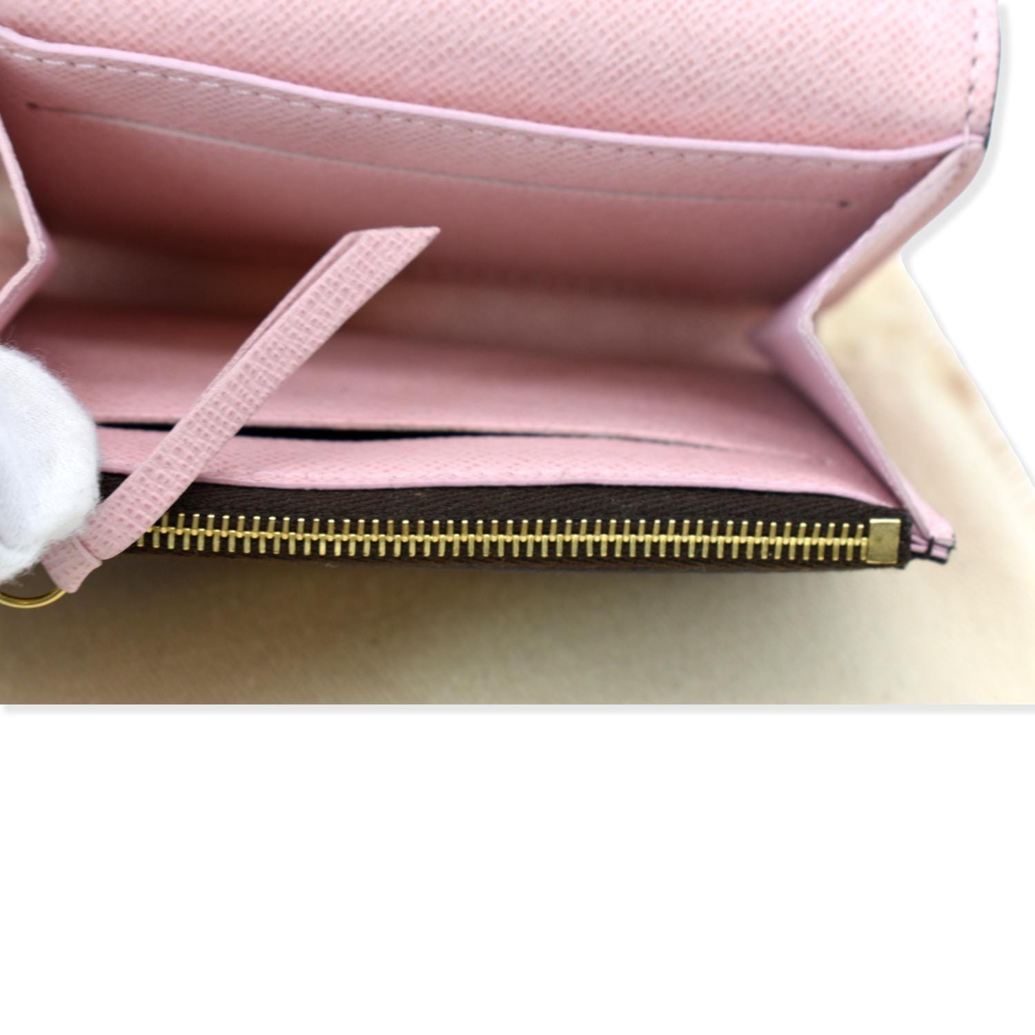 LOUIS VUITTON Rosalie Monogram Canvas Coin Wallet Rose Ballerine