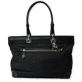 CHRISTIAN DIOR Quilted Satin Tote Bag Black
