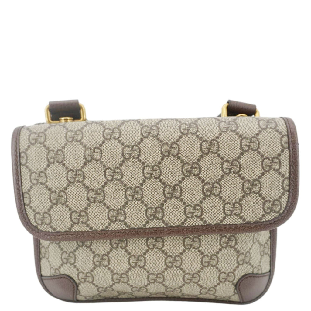 GUCCI Neo Small Gucci Supreme Canvas Crossbody Bag Beige 501050