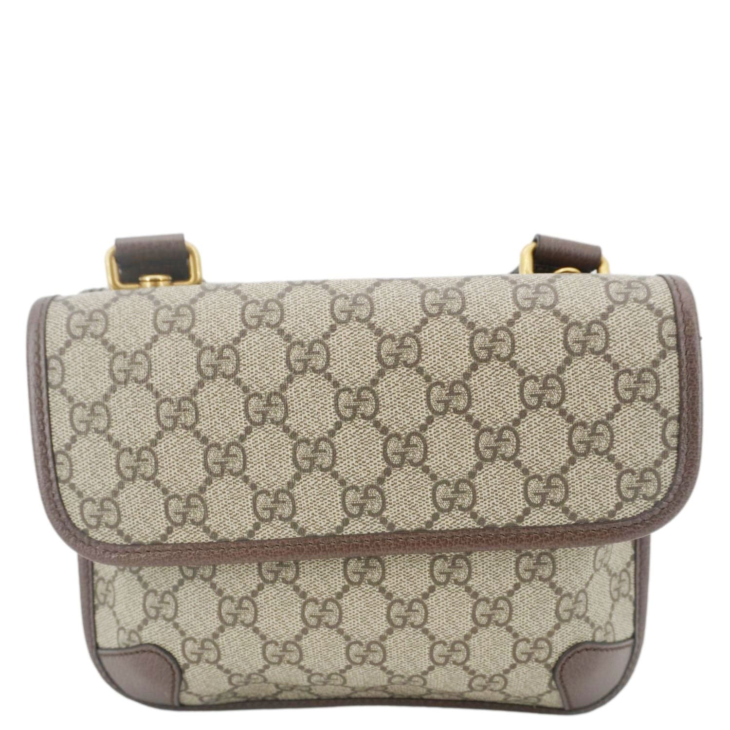 GUCCI Neo Small Gucci Supreme Canvas Crossbody Bag Beige 501050