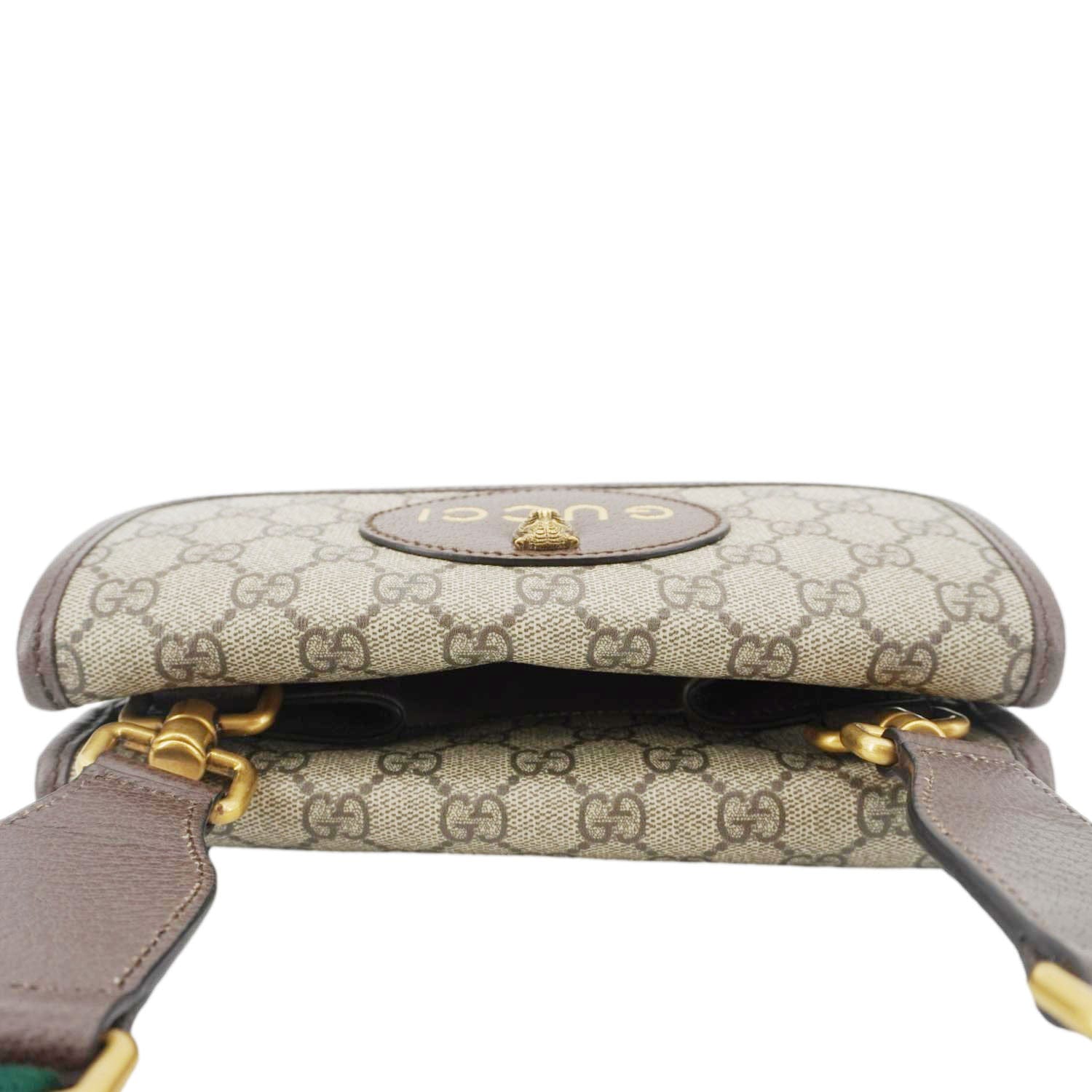 GUCCI Neo Small Gucci Supreme Canvas Crossbody Bag Beige 501050