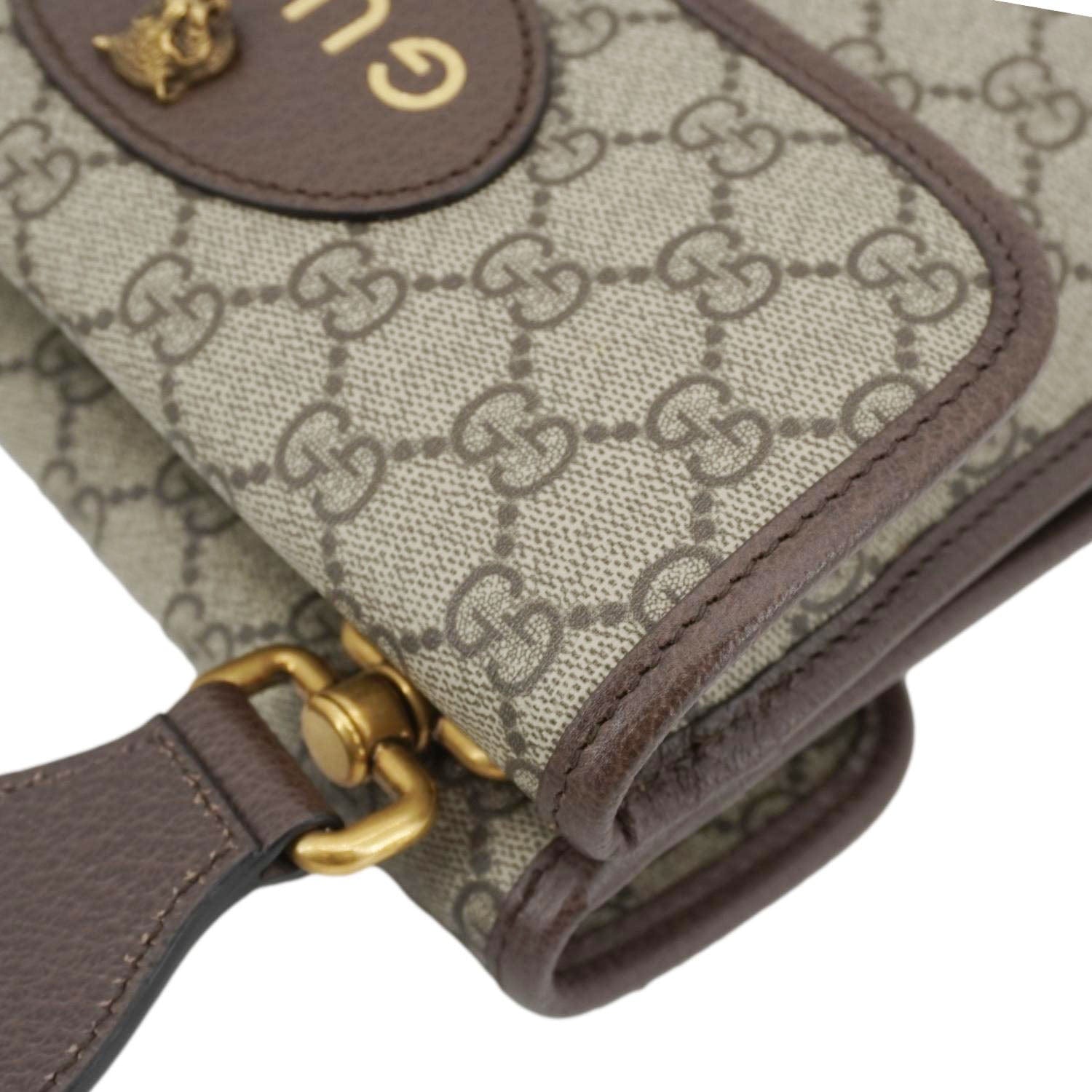 GUCCI Neo Small Gucci Supreme Canvas Crossbody Bag Beige 501050