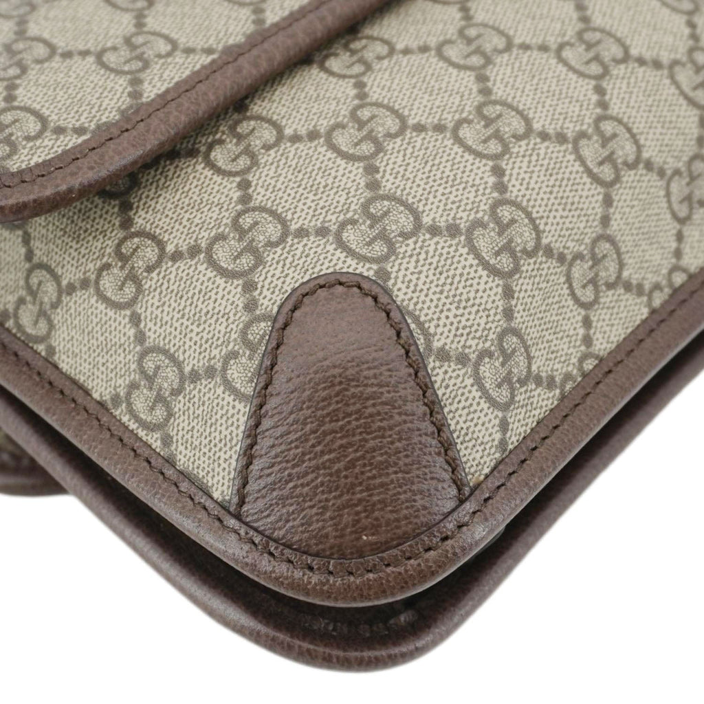 GUCCI Neo Small Gucci Supreme Canvas Crossbody Bag Beige 501050