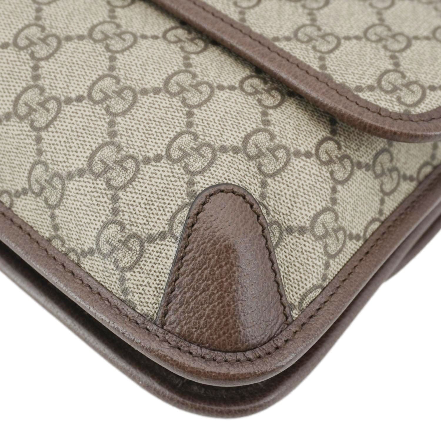 GUCCI Neo Small Gucci Supreme Canvas Crossbody Bag Beige 501050