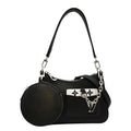 LOUIS VUITTON Marellini Epi Leather Shoulder Bag Black