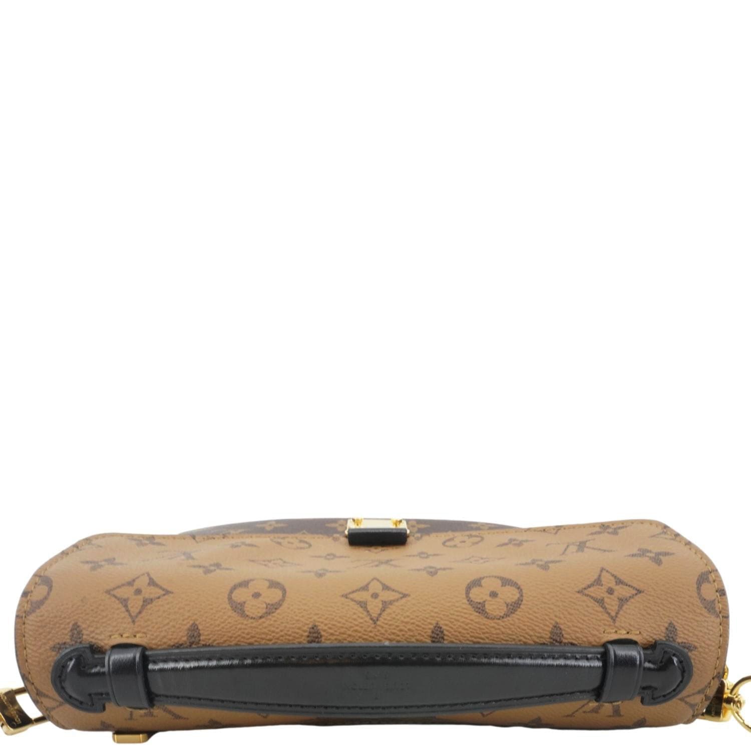 LOUIS VUITTON Metis Pochette Reverse Monogram Canvas Crossbody Bag Brown