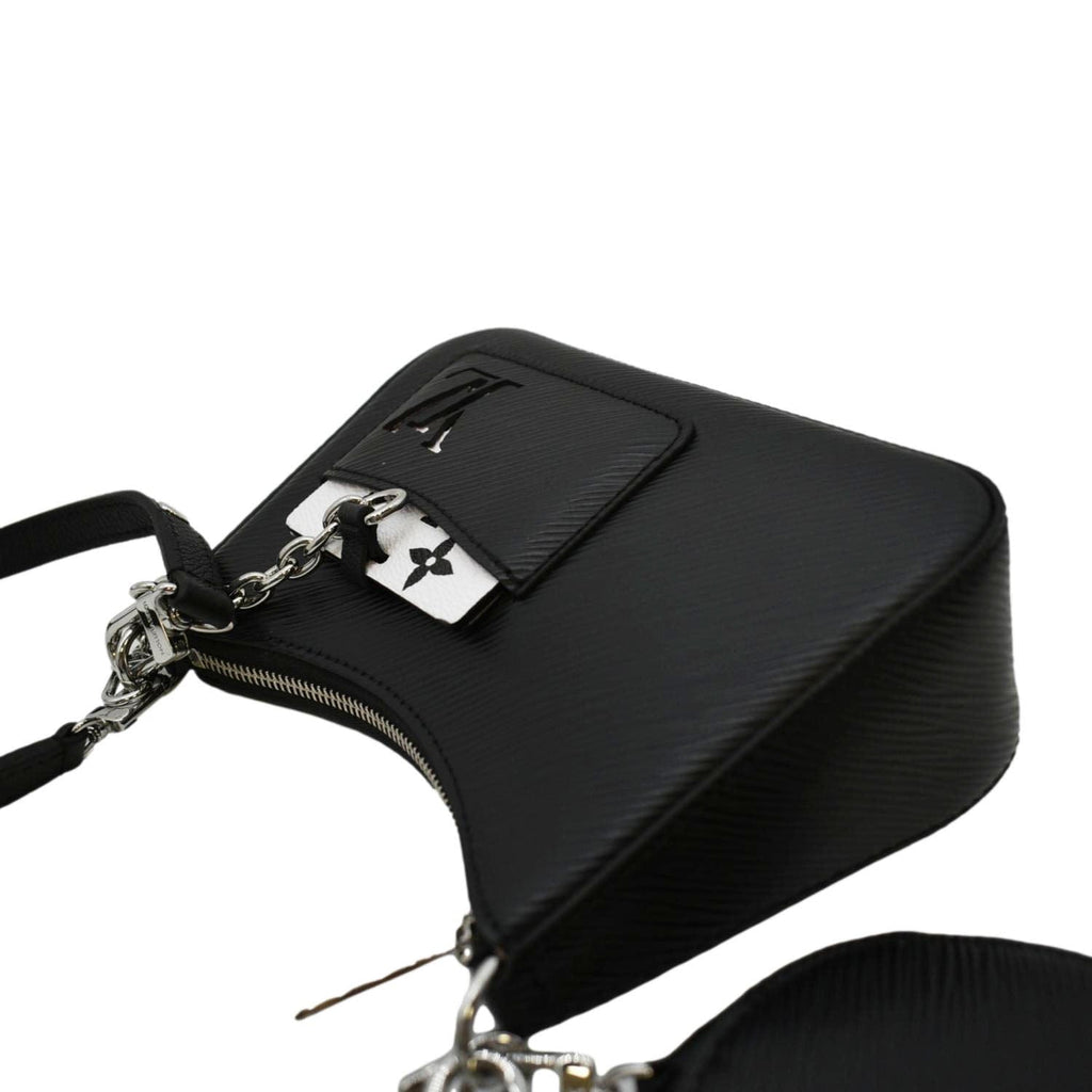 LOUIS VUITTON Marellini Epi Leather Shoulder Bag Black