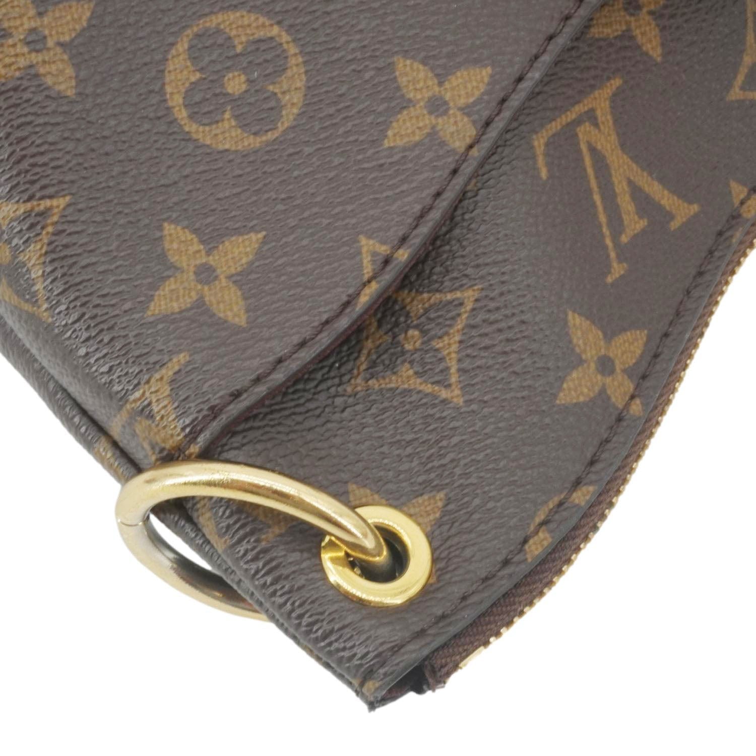 LOUIS VUITTON Odeon NM PM Monogram Canvas Shoulder Bag Brown