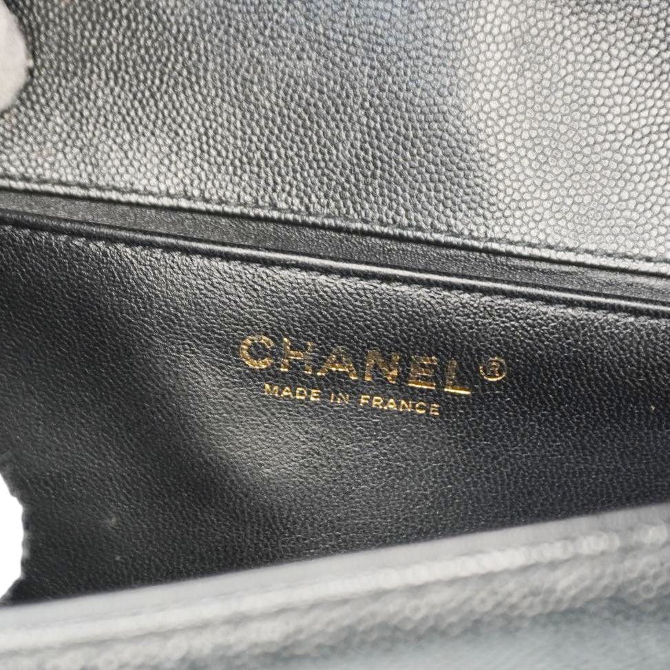 Chanel Boy Flap Chevron Leather Shoulder Bag Black
