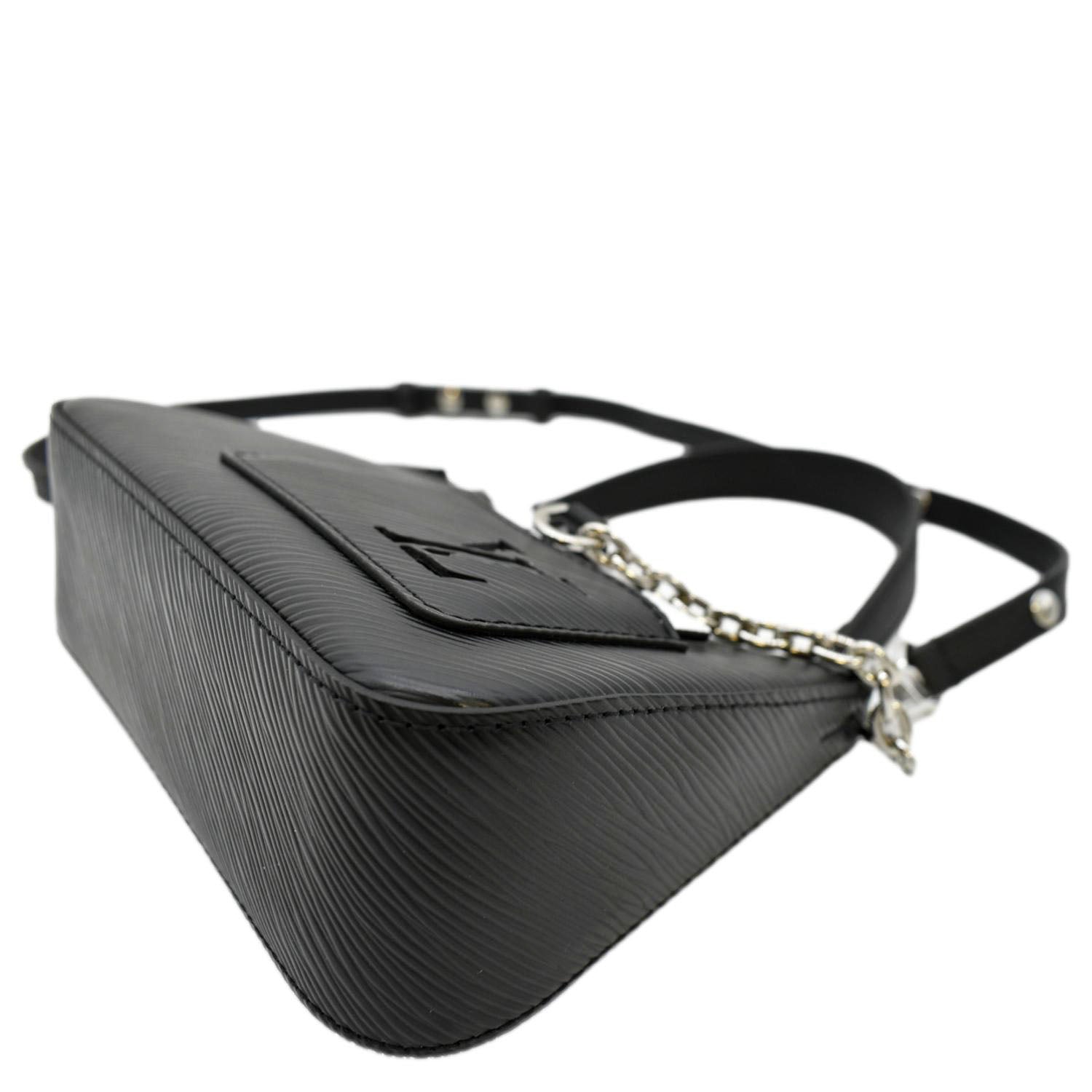 LOUIS VUITTON Marellini Epi Leather Shoulder Bag Black