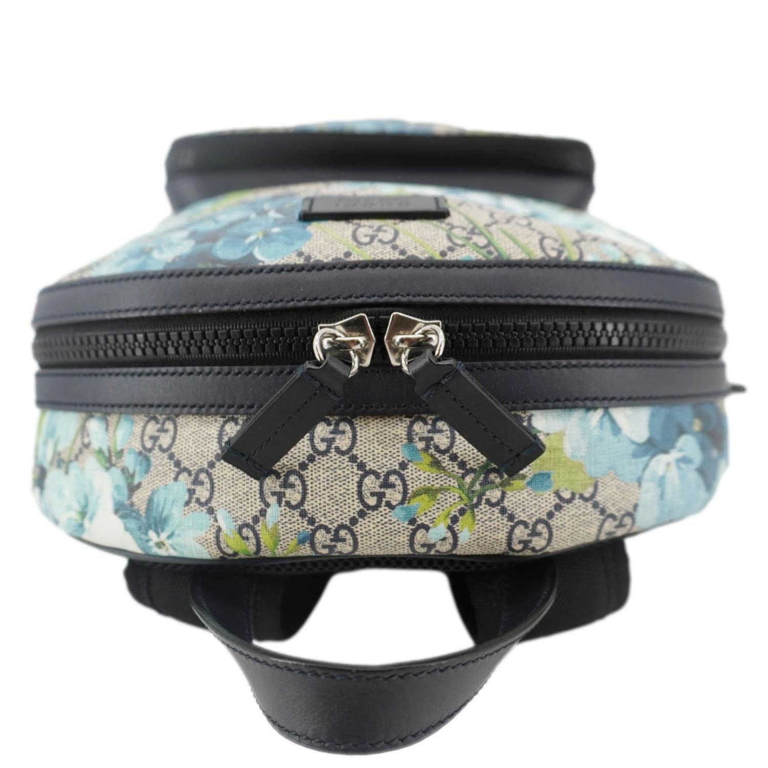 GUCCI Blooms Medium Gucci Supreme Monogram Backpack Beige 406370