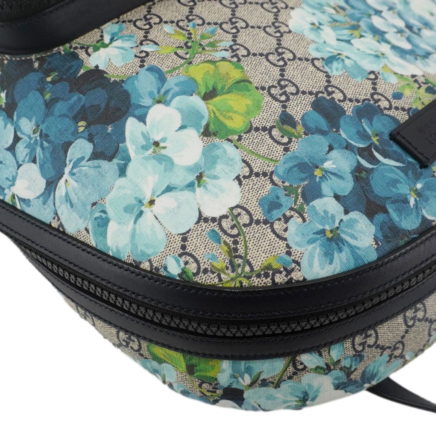 GUCCI Blooms Medium Gucci Supreme Monogram Backpack Beige 406370