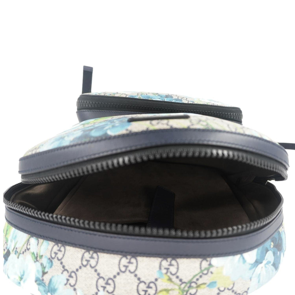 GUCCI Blooms Medium Gucci Supreme Monogram Backpack Beige 406370