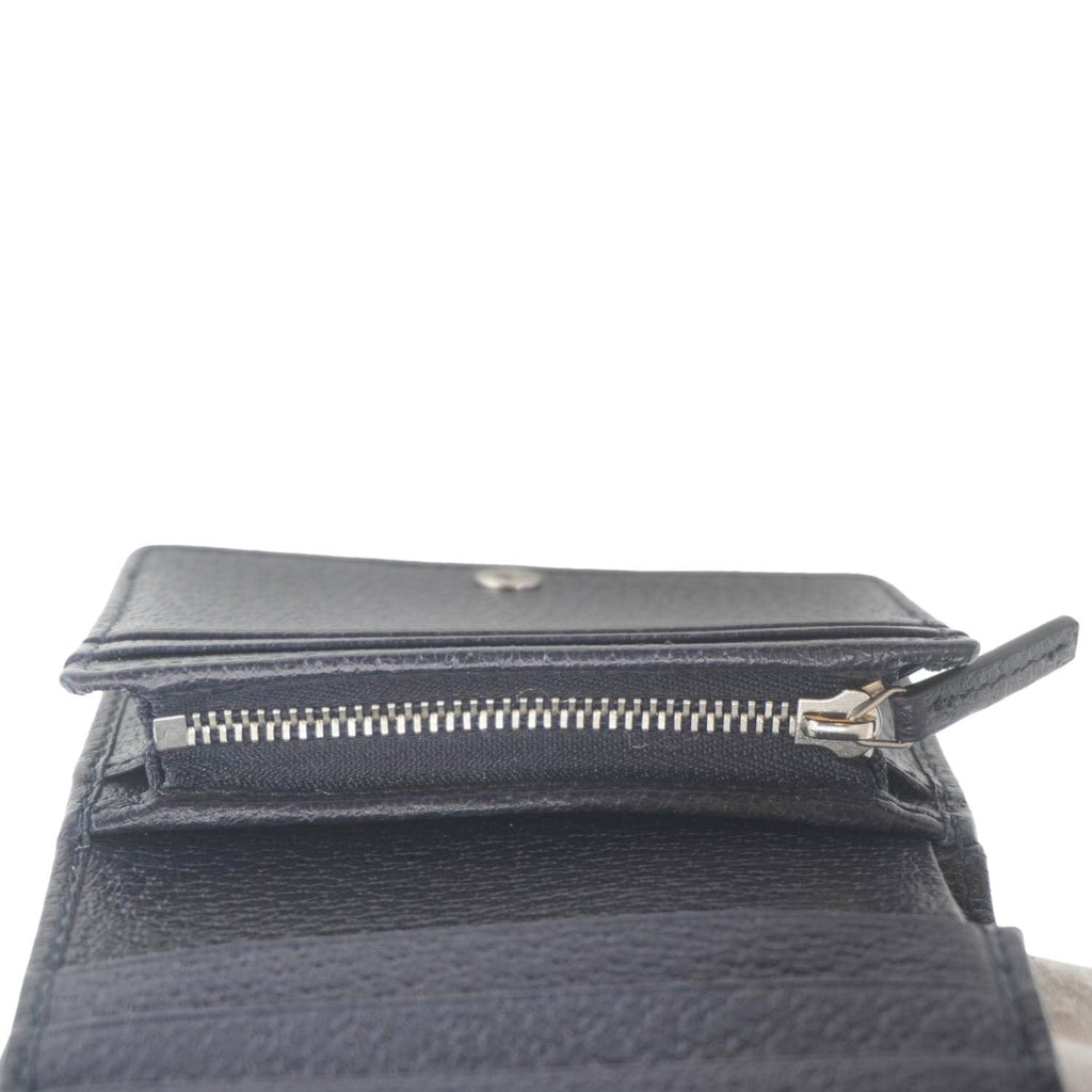GUCCI Horsebit 1955 Gucci Supreme Canvas Card Case Wallet Beige 621887