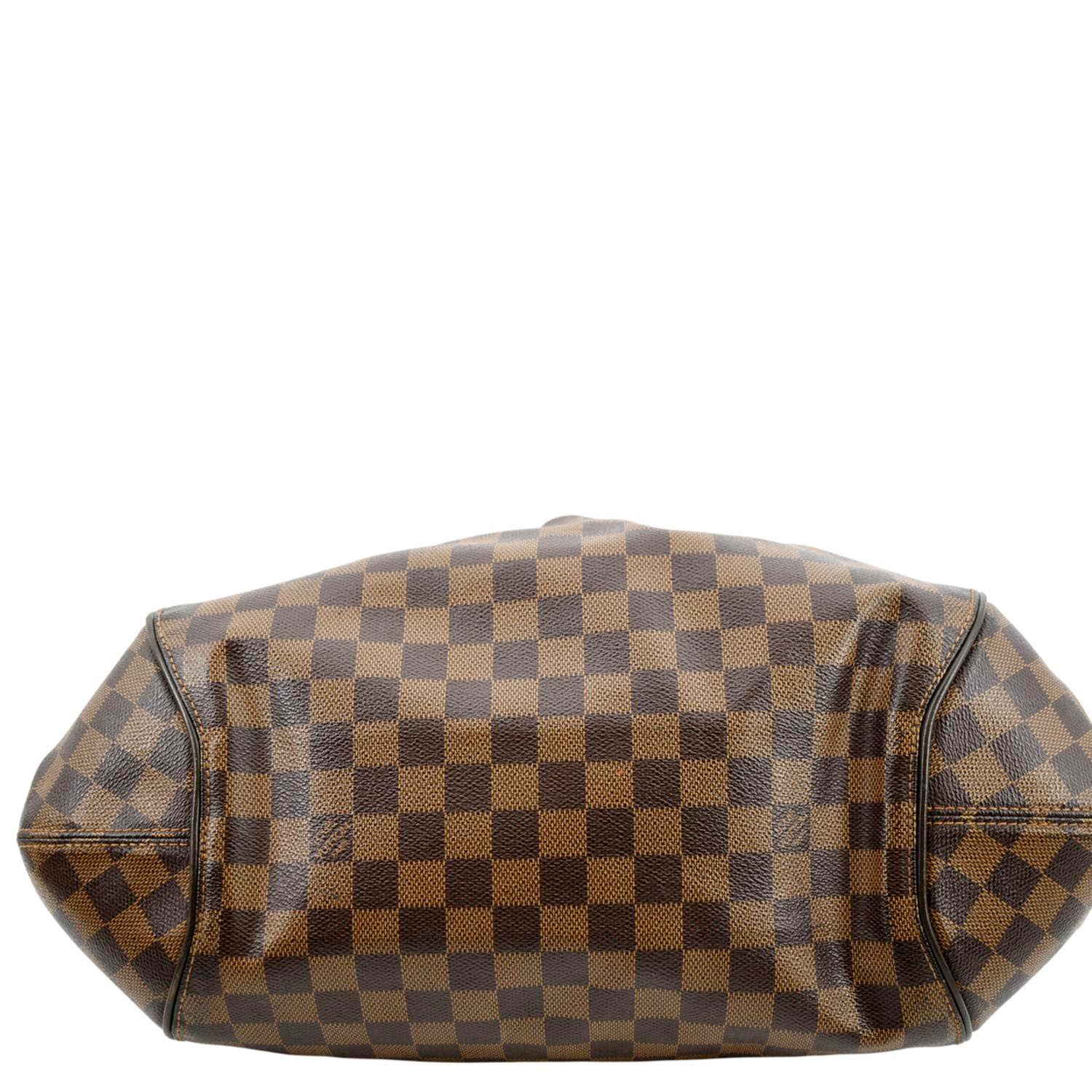 LOUIS VUITTON Sistina GM Damier Ebene Shoulder Bag Brown