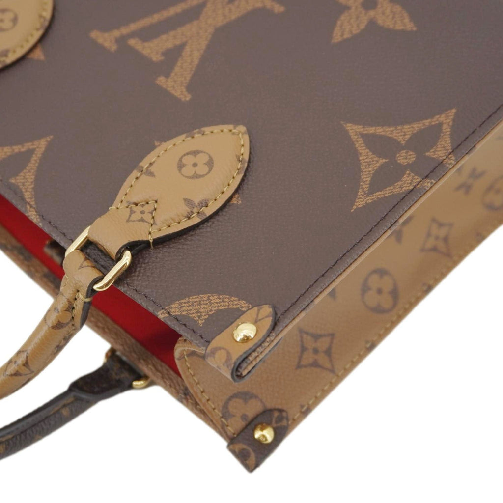 LOUIS VUITTON Onthego PM Giant Monogram Reverse Canvas Shoulder Bag Brown