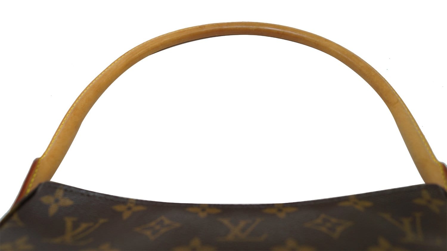 LOUIS VUITTON Monogram Canvas Looping MM Brown Shoulder Bag
