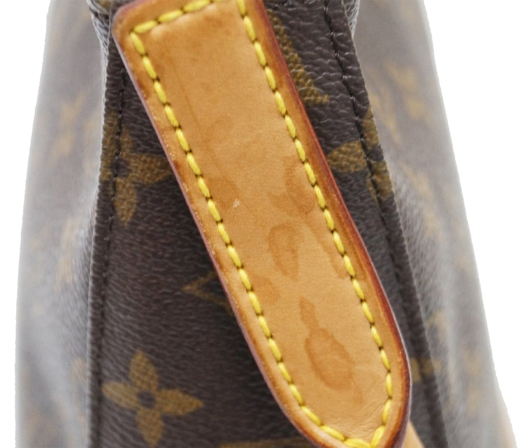 LOUIS VUITTON Monogram Canvas Looping MM Brown Shoulder Bag