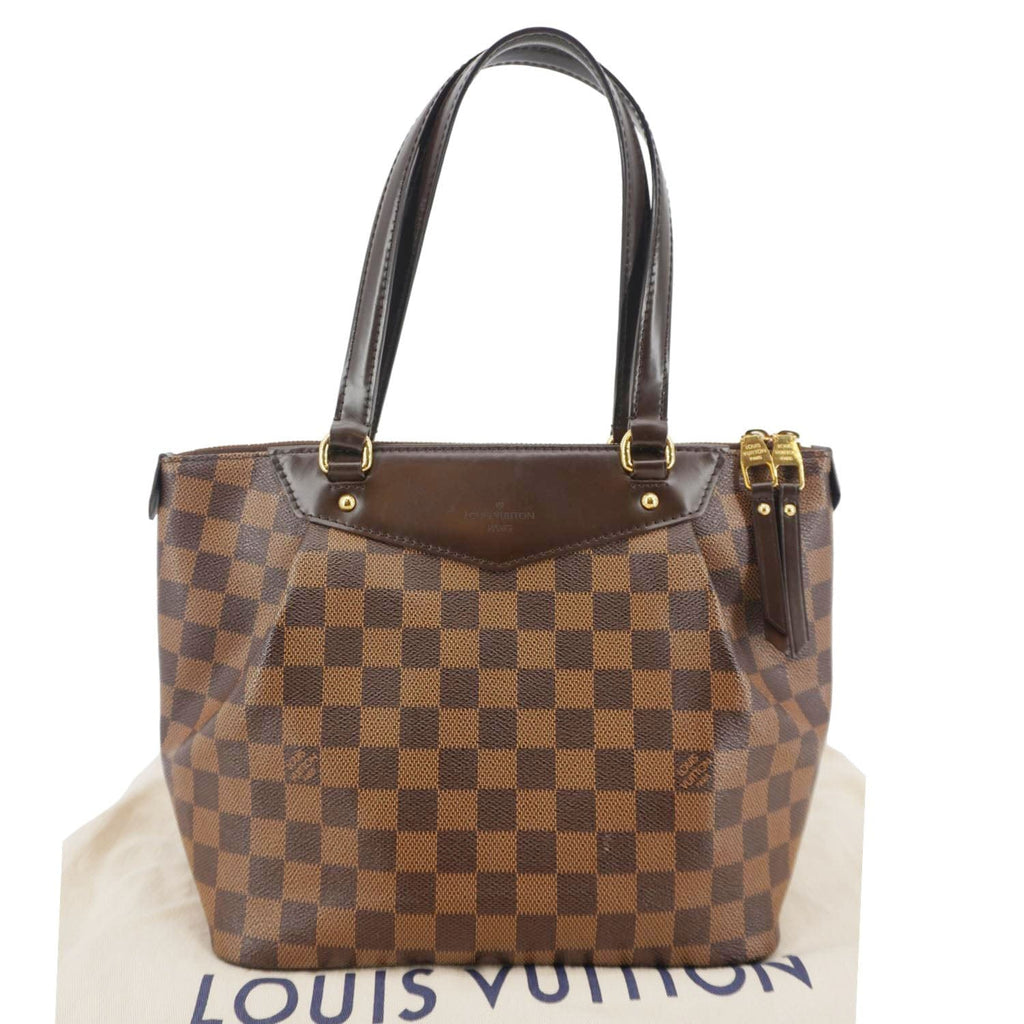 LOUIS VUITTON Westminster PM Damier Ebene Tote Shoulder Bag Brown