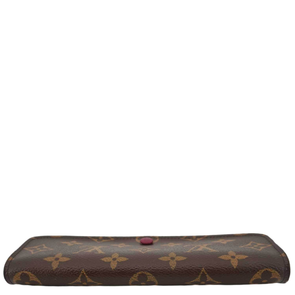 LOUIS VUITTON Emilie Monogram Canvas Wallet Fuchsia