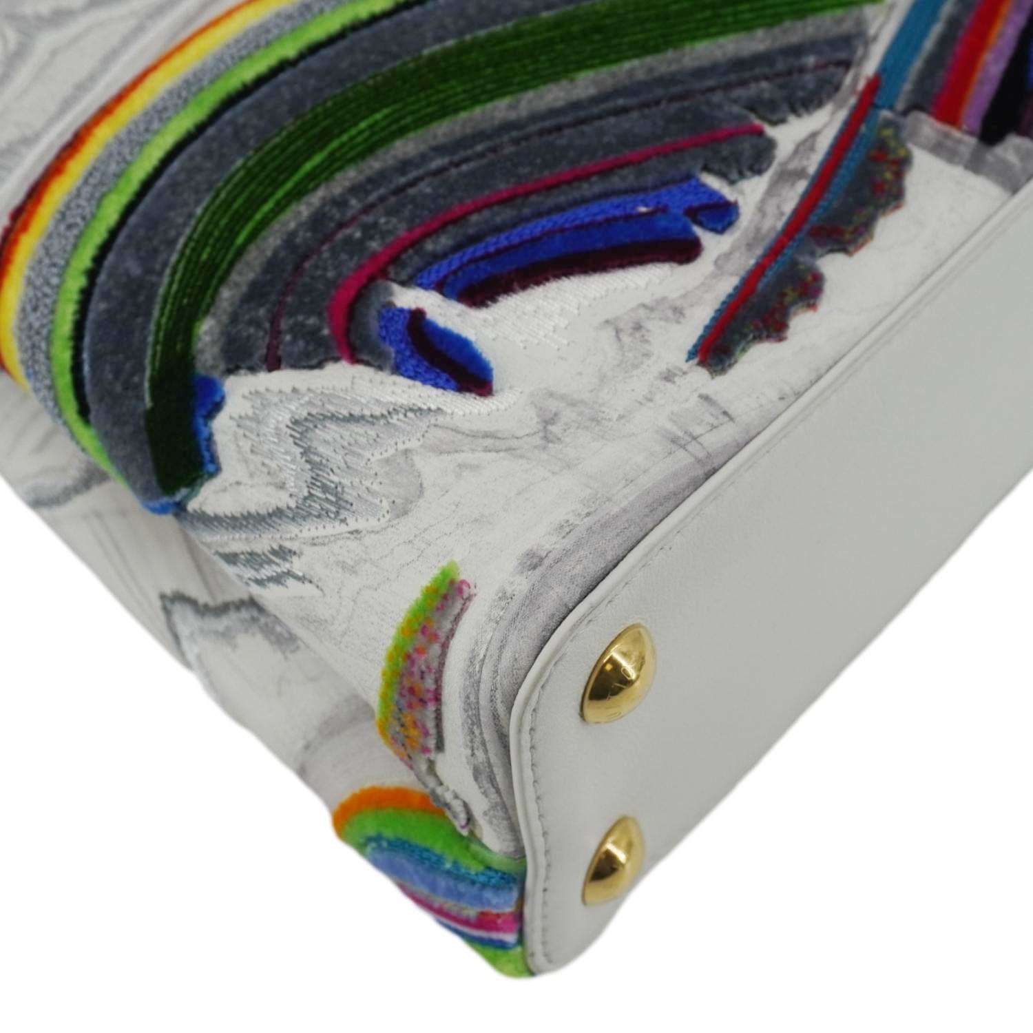 LOUIS VUITTON Artycapucines BB Huang Yuxing 145 of 200 Limited Edition Leather Shoulder Bag Multicolor