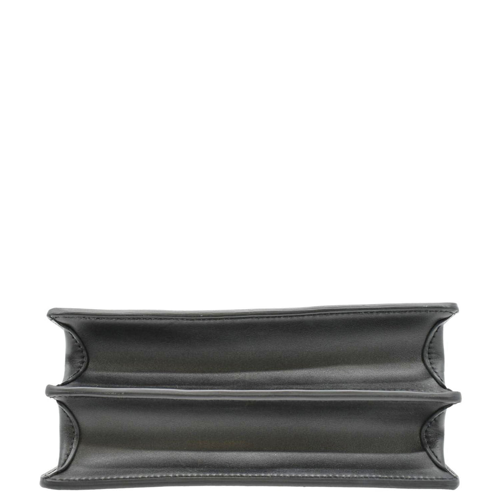 LOUIS VUITTON Dauphine MM Epi Leather Shoulder Bag Black
