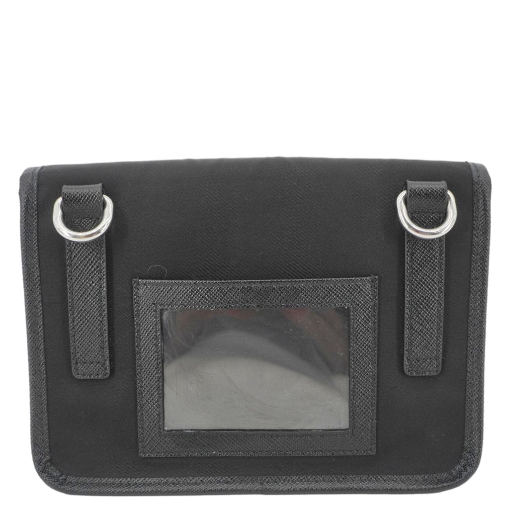 PRADA Re-Nylon Saffiano Smartphone Case Shoulder Bag Black