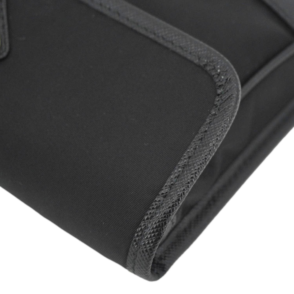 PRADA Re-Nylon Saffiano Smartphone Case Shoulder Bag Black