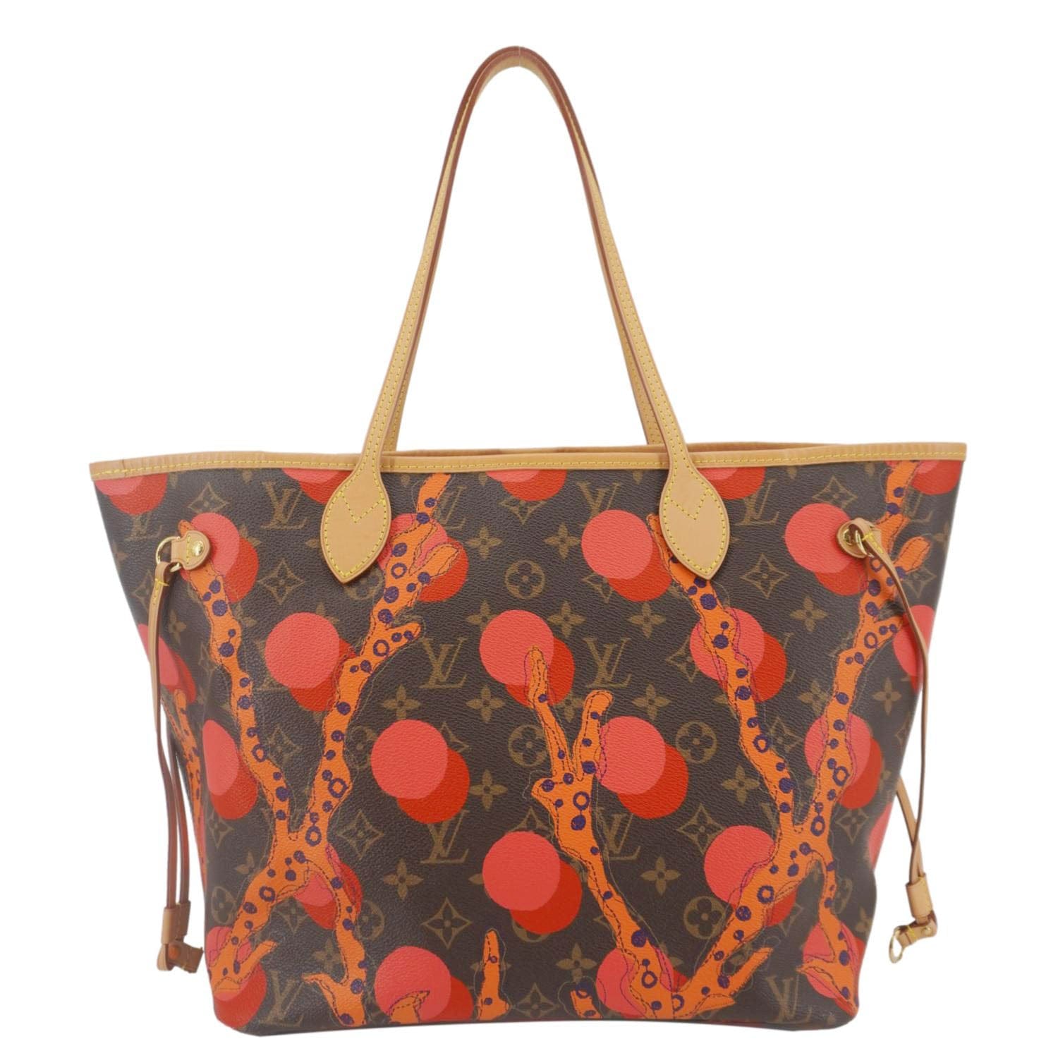 LOUIS VUITTON Neverfull MM Grenade Ramages Monogram Canvas Tote Bag Brown