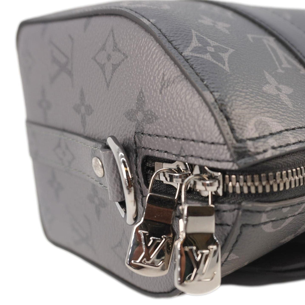 LOUIS VUITTON City Keepall Monogram Eclipse Travel Bag Black