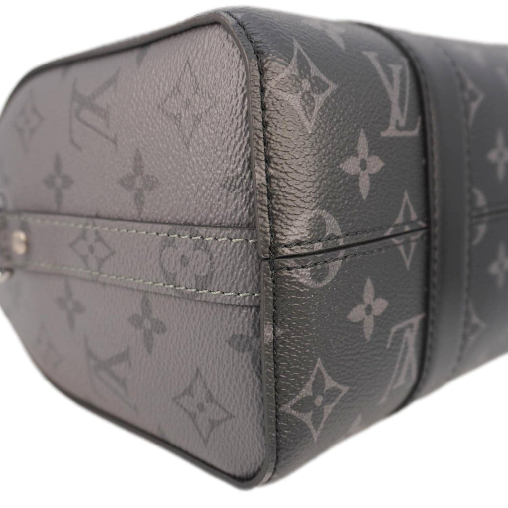 LOUIS VUITTON City Keepall Monogram Eclipse Travel Bag Black