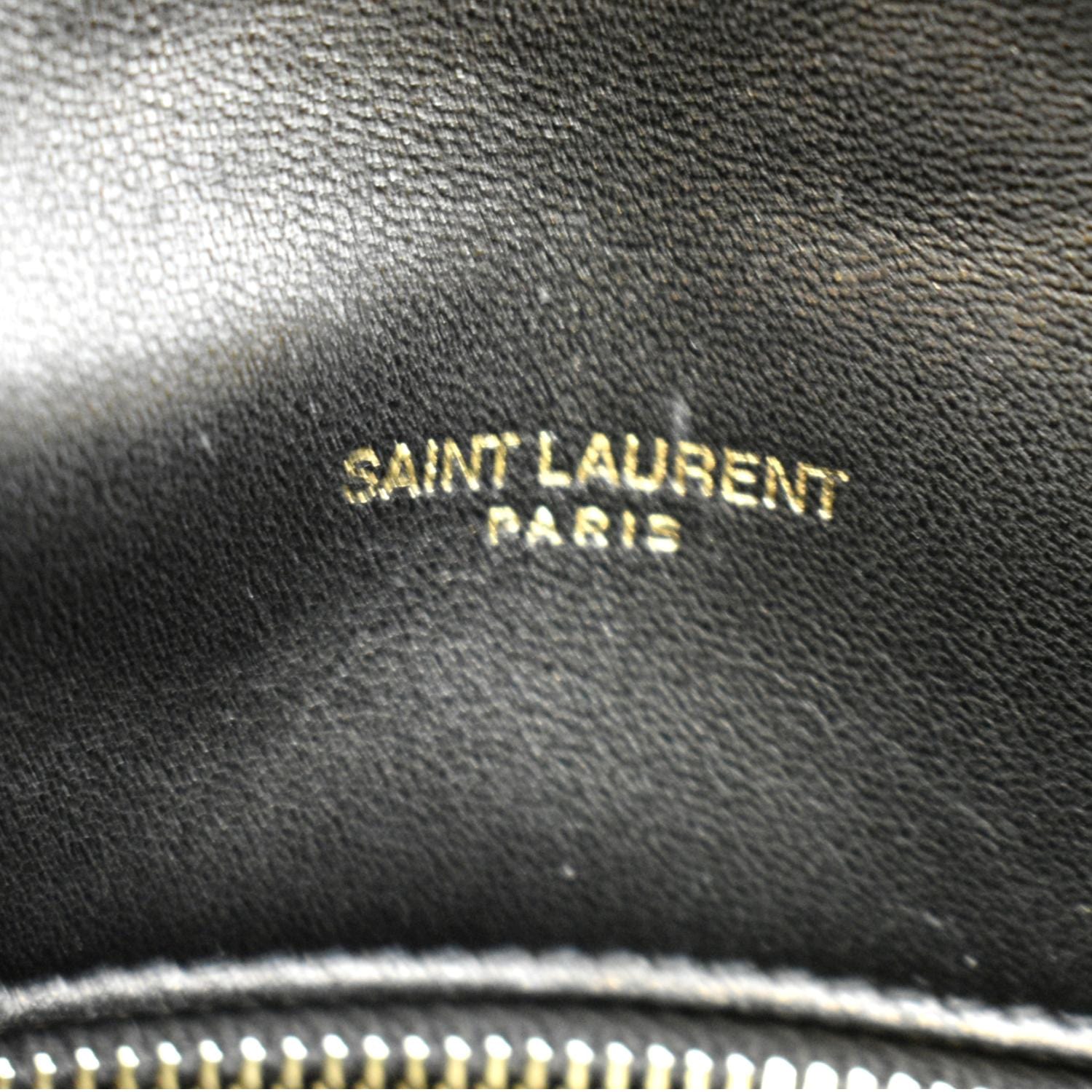 YVES SAINT LAURENT Toy Loulou Puffer Quilted Lambskin Leather Crossbody Bag Black