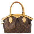 LOUIS VUITTON Tivoli PM Monogram Canvas Satchel Bag Brown