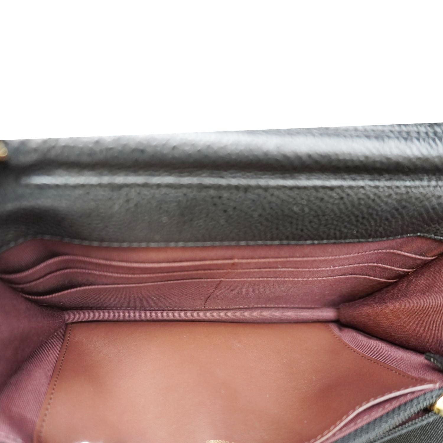 Chanel Wallet On Chain Quilted Caviar Leather Crossbody Bag Black