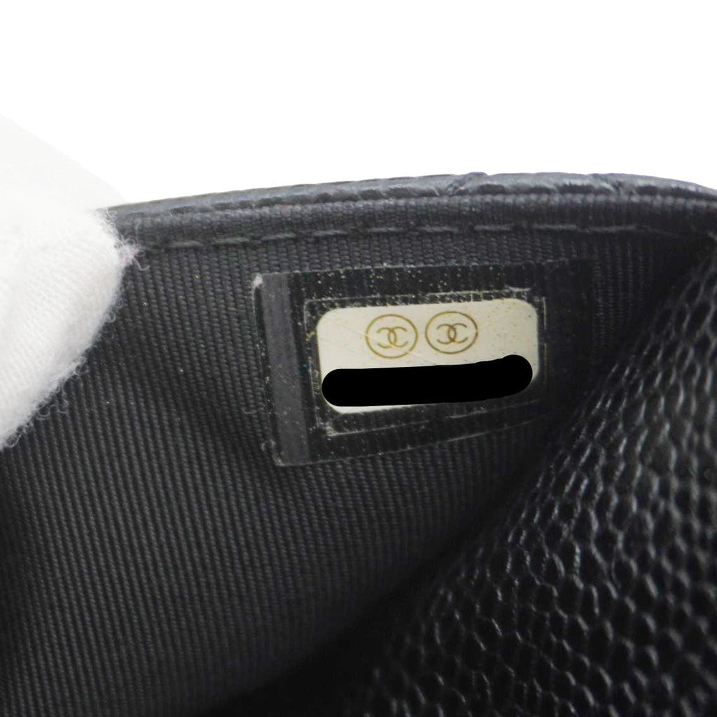 Chanel Wallet On Chain Quilted Caviar Leather Crossbody Bag Black
