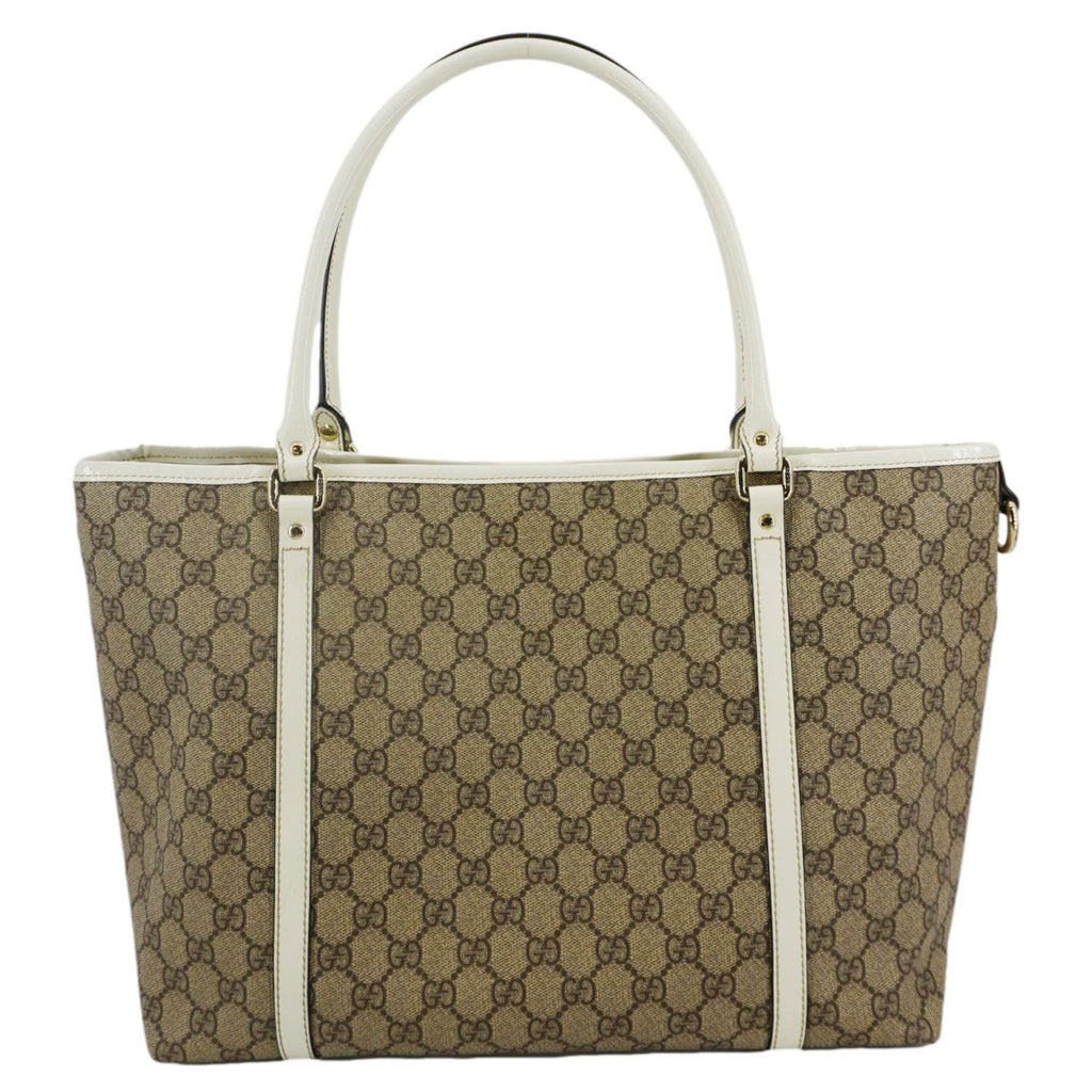GUCCI Joy Medium Gucci  Supreme Canvas Tote Bag Beige 197953