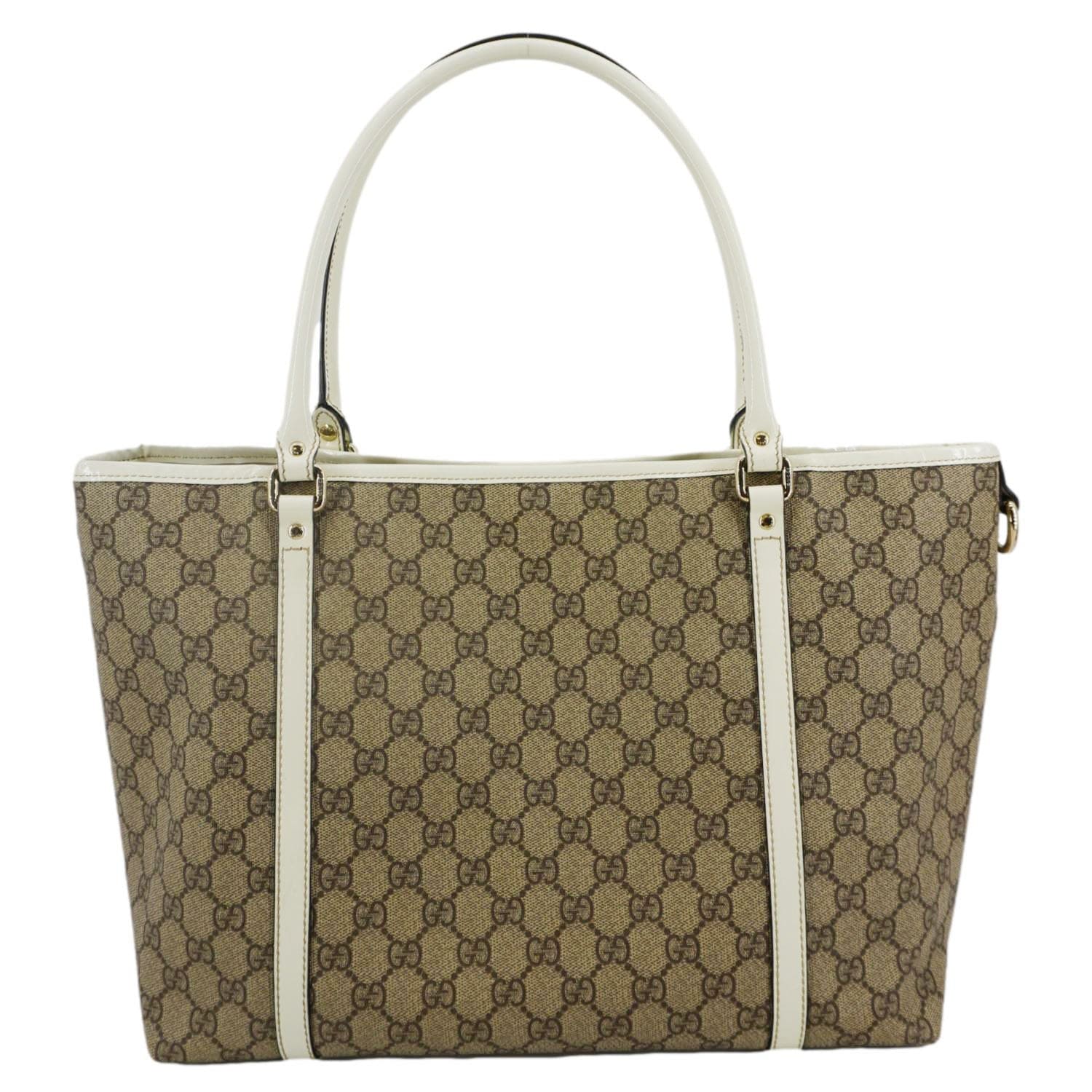 GUCCI Joy Medium Gucci  Supreme Canvas Tote Bag Beige 197953