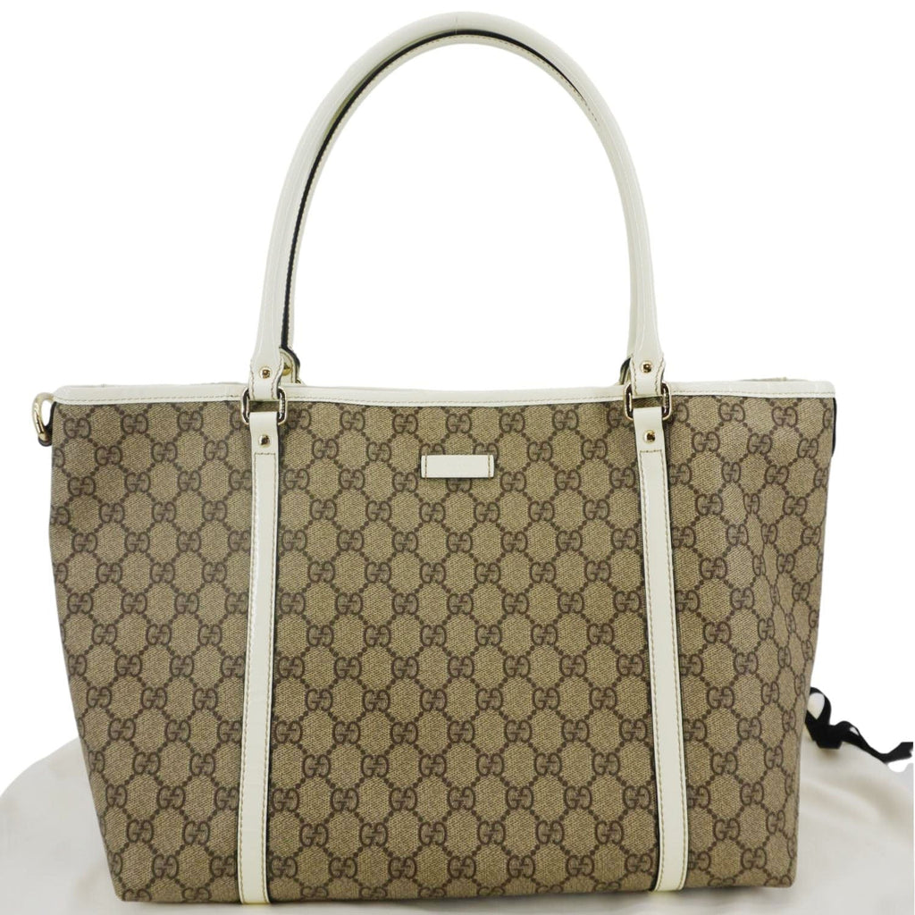 GUCCI Joy Medium Gucci  Supreme Canvas Tote Bag Beige 197953