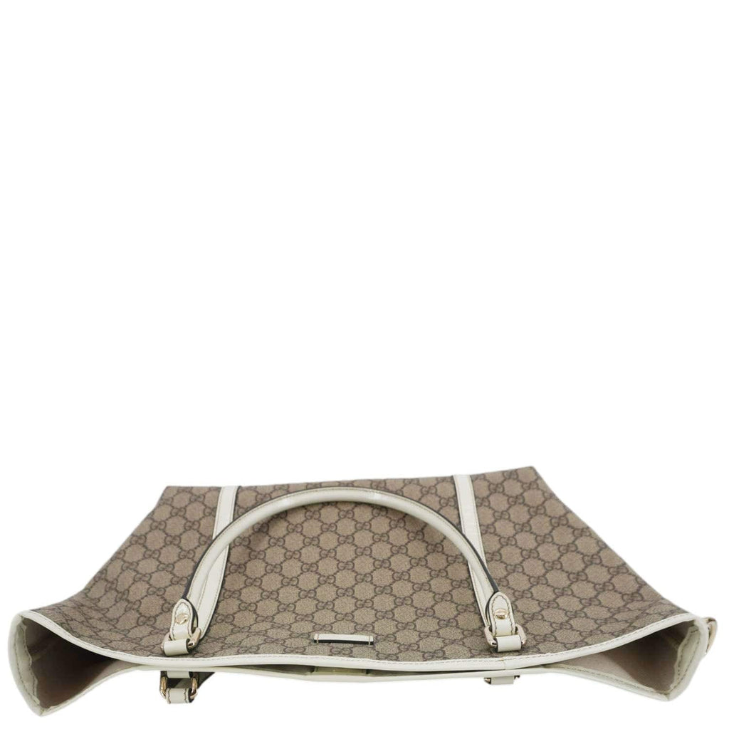 GUCCI Joy Medium Gucci  Supreme Canvas Tote Bag Beige 197953