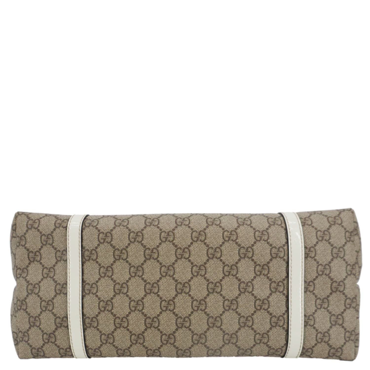 GUCCI Joy Medium Gucci  Supreme Canvas Tote Bag Beige 197953