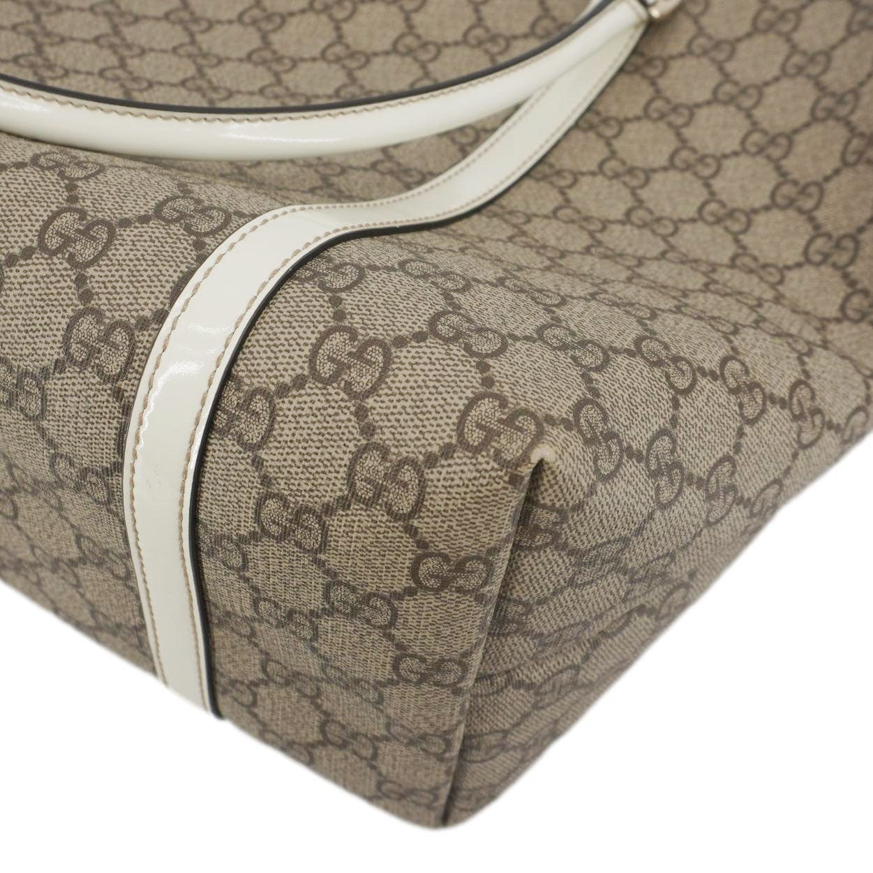 GUCCI Joy Medium Gucci  Supreme Canvas Tote Bag Beige 197953