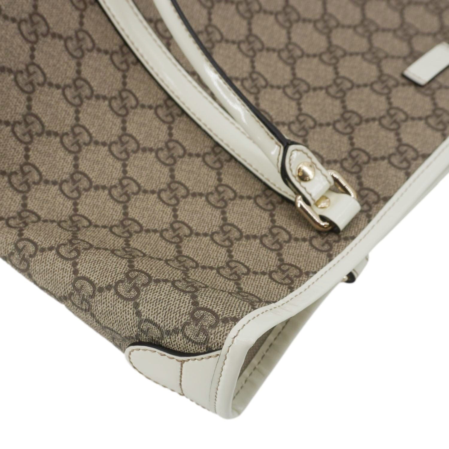GUCCI Joy Medium Gucci  Supreme Canvas Tote Bag Beige 197953