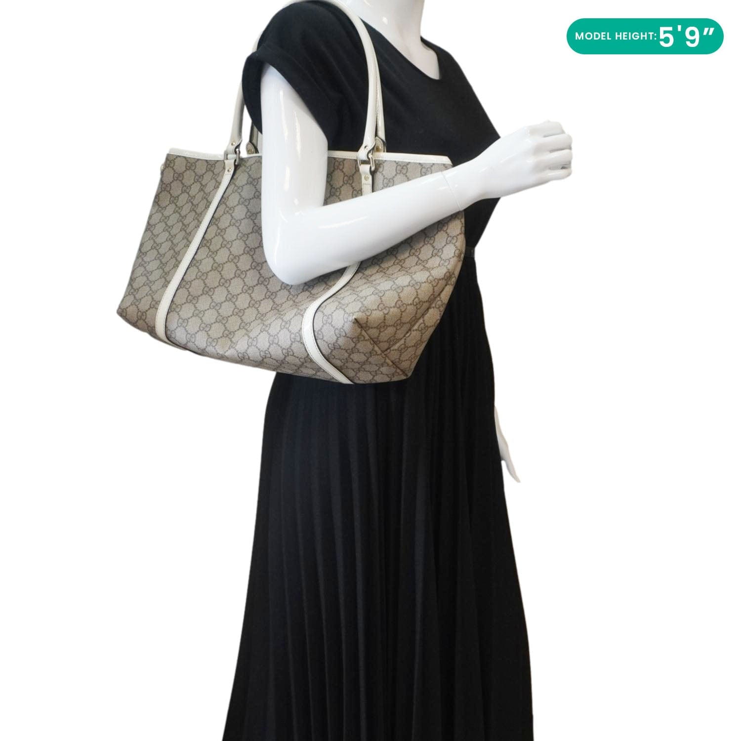GUCCI Joy Medium Gucci  Supreme Canvas Tote Bag Beige 197953