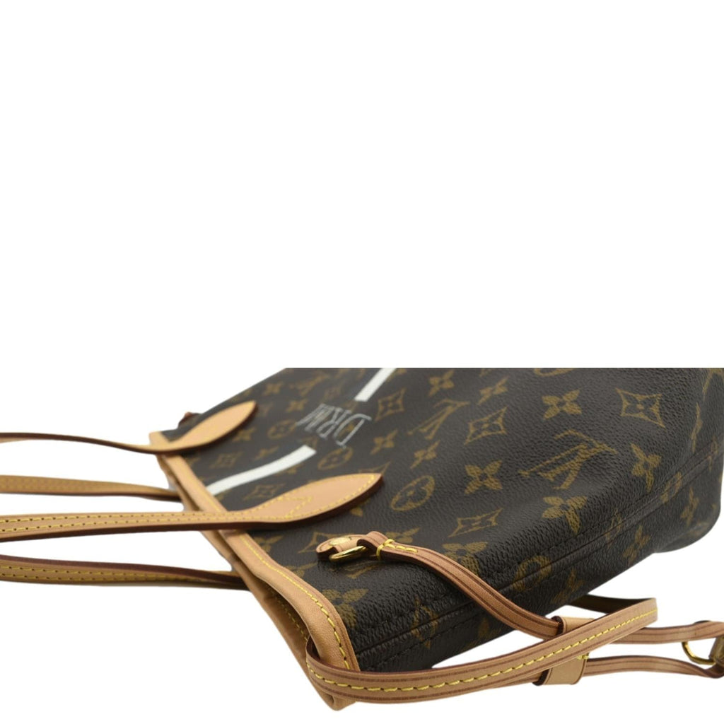 LOUIS VUITTON Neverfull PM Monogram Canvas Tote Bag Brown