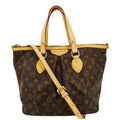 LOUIS VUITTON Palermo PM Monogram Canvas Shoulder Bag Brown