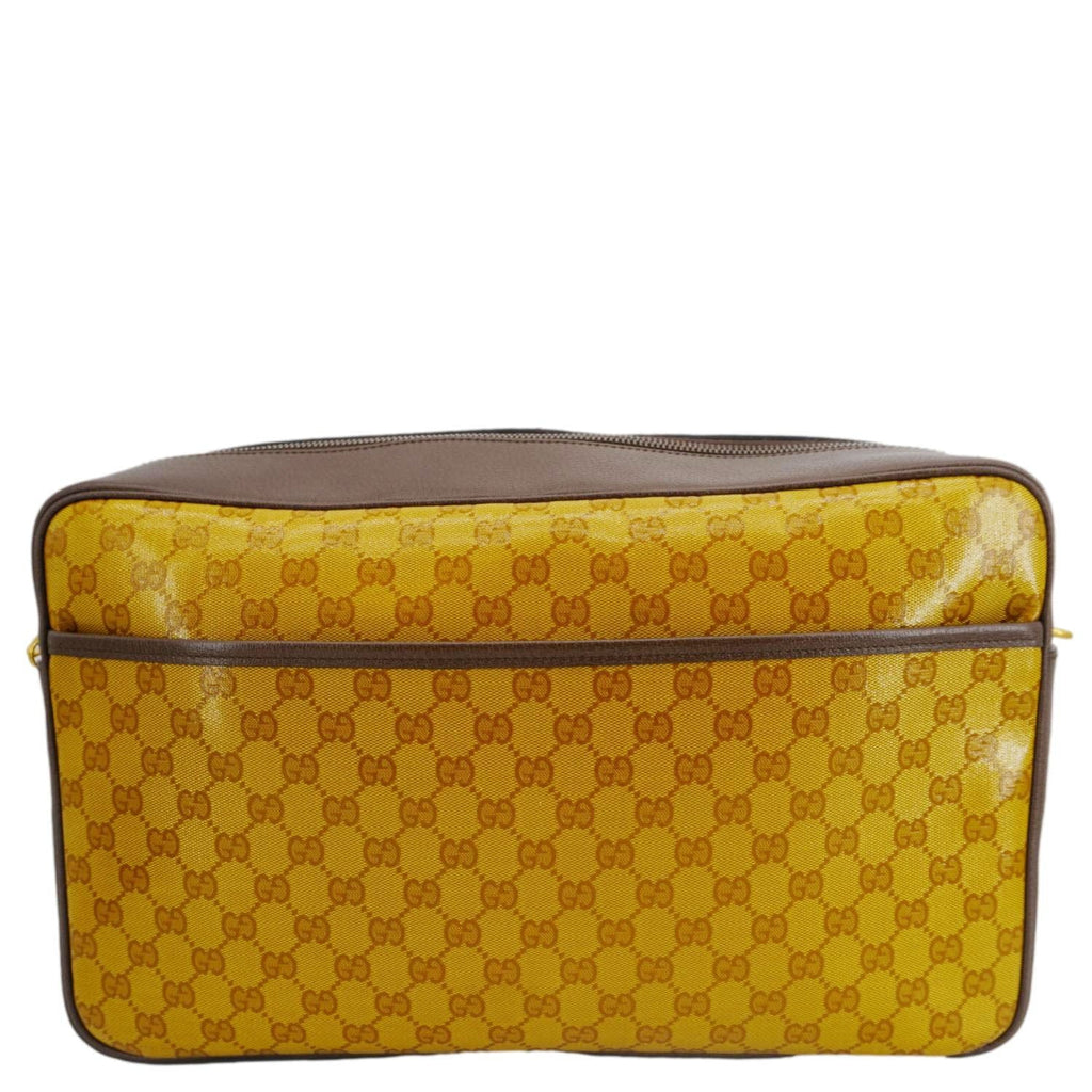 GUCCI X ADIDAS Web Gucci Crystal Canvas Messenger Bag Brown 702430
