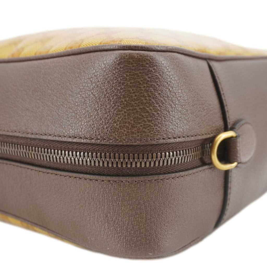 GUCCI X ADIDAS Web Gucci Crystal Canvas Messenger Bag Brown 702430