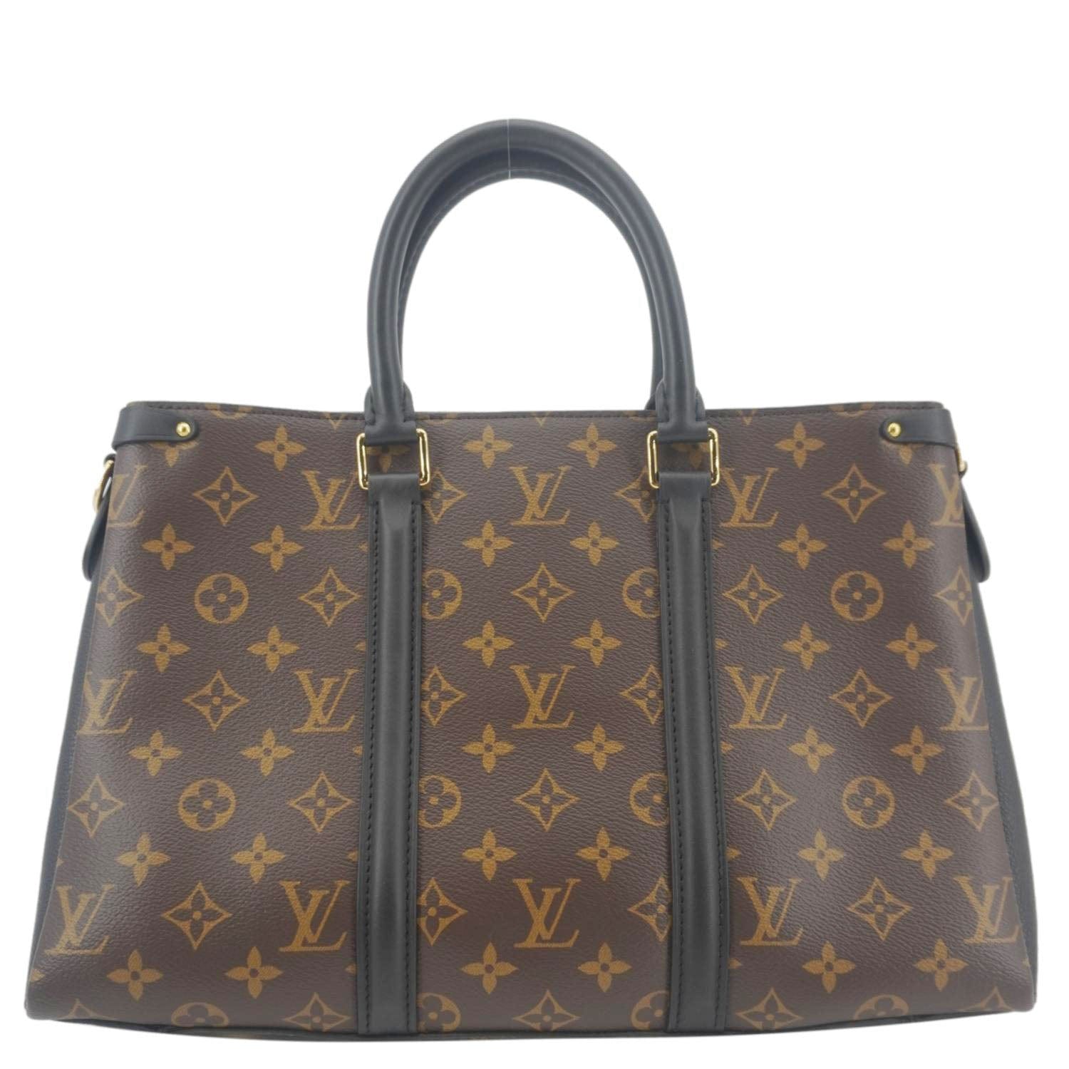 LOUIS VUITTON Soufflot MM Monogram Canvas Shoulder Bag Brown
