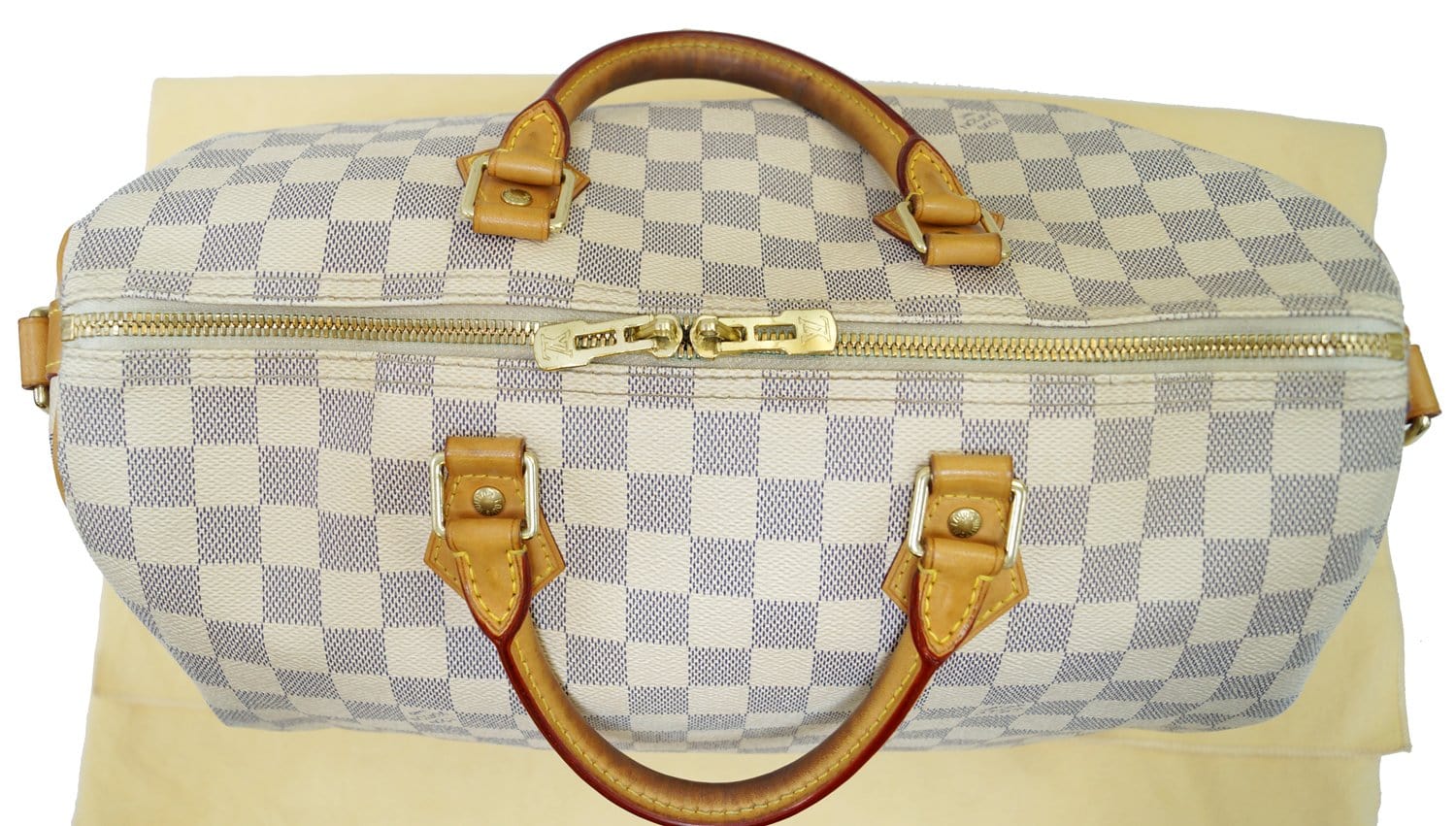 LOUIS VUITTON Speedy 35 Damier Azur  Bandouliere Shoulder Bag